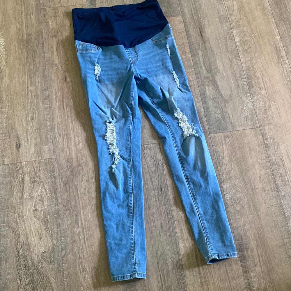 Shein skinny maternity jeans
